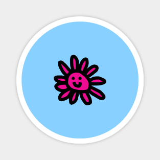 Small Minimal Daisy Face Cute Flower Magnet